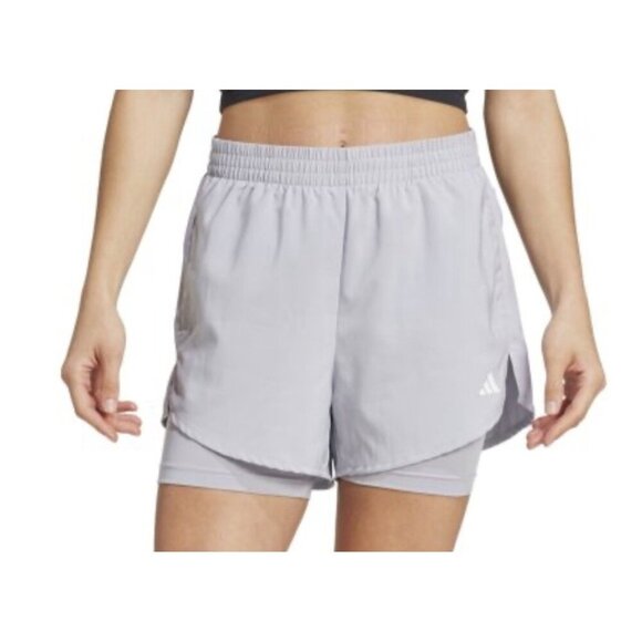 ADIDAS Women's Core 2 IN 1 TENNIS RUNNING Training FITNESS SHORTS S New - Picture 1 of 16